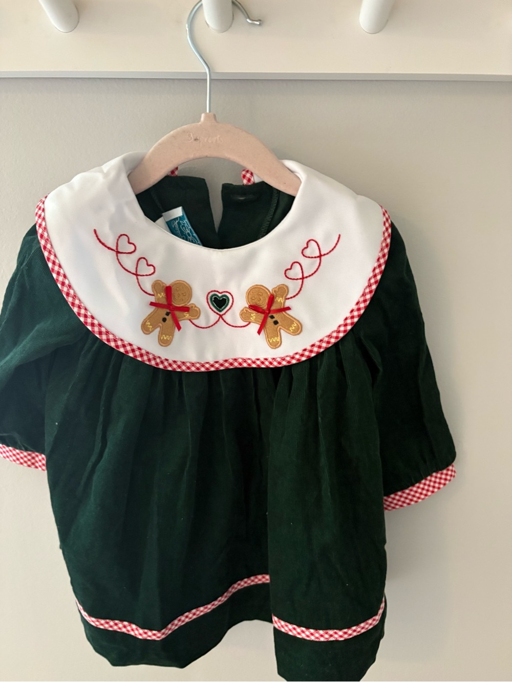 Green Gingerbread Collar Dress